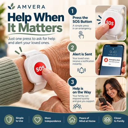 SOS Emergency Wristband for Seniors