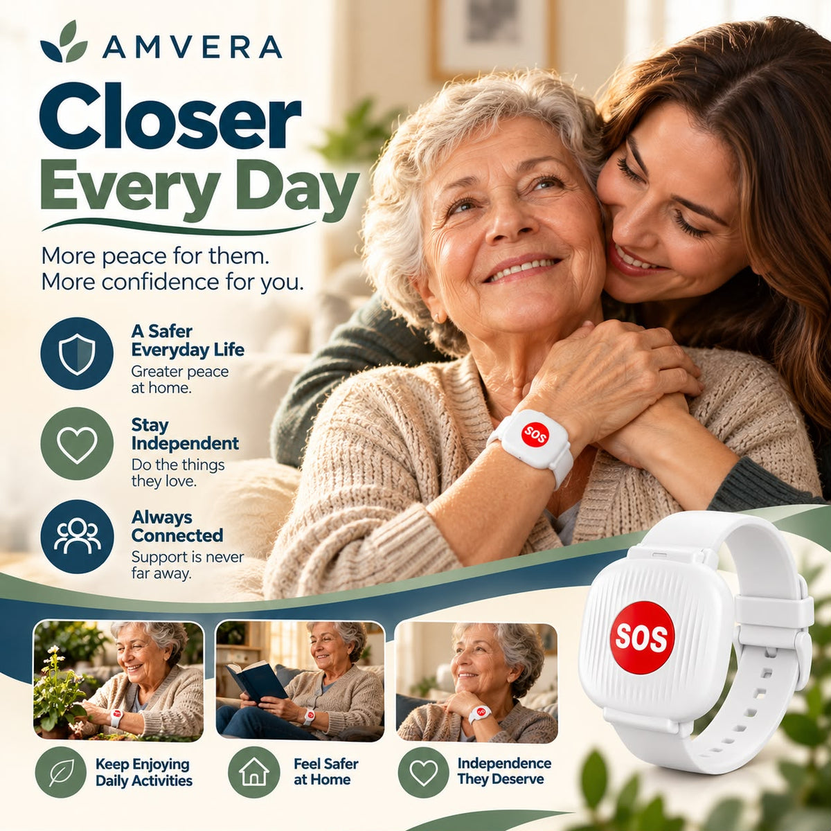 SOS Emergency Wristband for Seniors